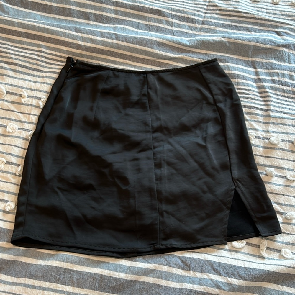 Black short skirt
